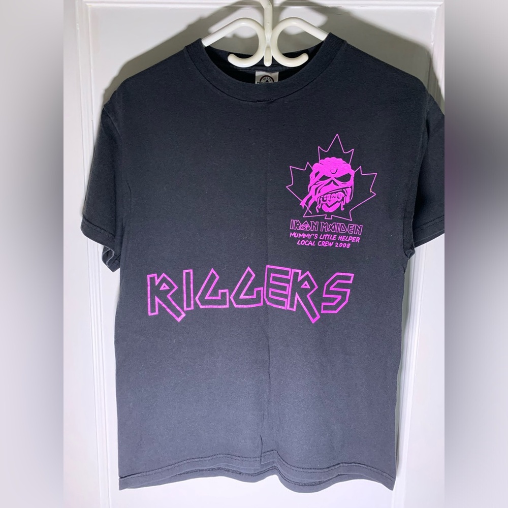 2008 iron maiden crew shirt